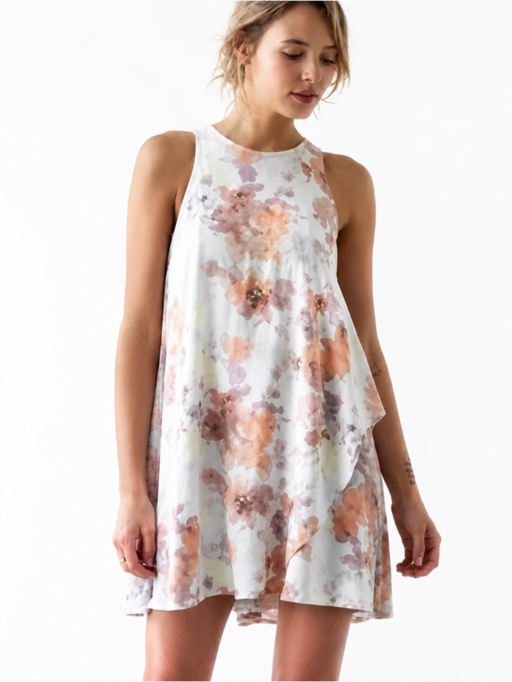 Urban Outfitters Silence + Noise Tie-Dye Mini Swing Dress